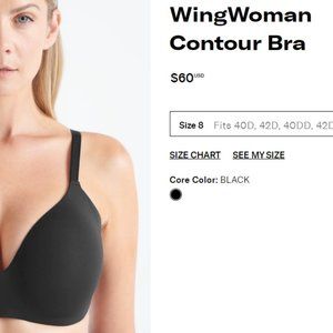 Knix Wing Woman Contour Bra black - Size 8
